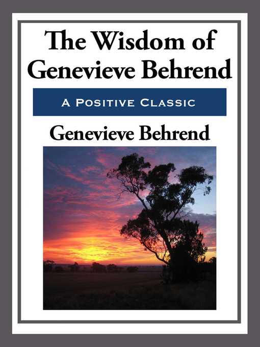 Title details for The Wisdom of Genevieve Behrend by Genevieve Behrend - Wait list